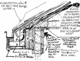 Super insulation Deep Energy Retro Fit attic roof gutter de-icer with solar energy solar sun shade