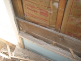Plaster wall demolition, carbide blade wall cutting, cutting windows into wall, old growth hemlock sheathing