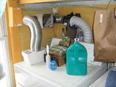 mouse trap, lint trap, indoors clothes drier dryer vent, heat reclaiming dryer vent
